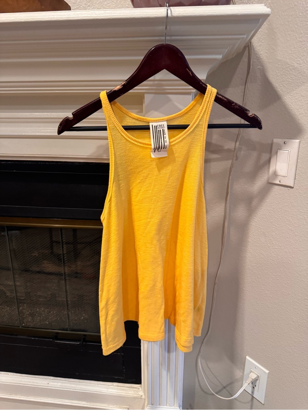 Free people Yellow tank top